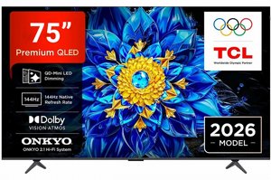 טלוויזיה 75 אינץ TCL 75P8L 144Hz QD-Mini AI Android TV 4K SMART טלוויזיה 75 אינץ TCL 75P8L 144Hz QD-Mini AI Android TV 4K SMART