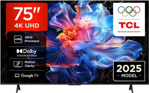 טלוויזיה 75 אינץ TCL 75V6C 4K SMART AI TV טלוויזיה 75 אינץ TCL 75V6C 4K SMART AI TV