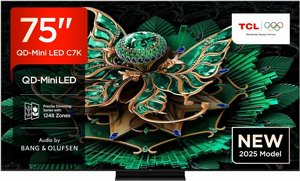 טלוויזיה 85 אינץ TCL 85C7K QLED Mini LED 144Hz 4K SMART Android AI TV טלוויזיה 85 אינץ TCL 85C7K QLED Mini LED 144Hz 4K SMART Android AI TV