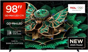 טלוויזיה 98 אינץ TCL 98C7K QLED Mini LED 144Hz 4K SMART Android AI TV טלוויזיה 98 אינץ TCL 98C7K QLED Mini LED 144Hz 4K SMART Android AI TV