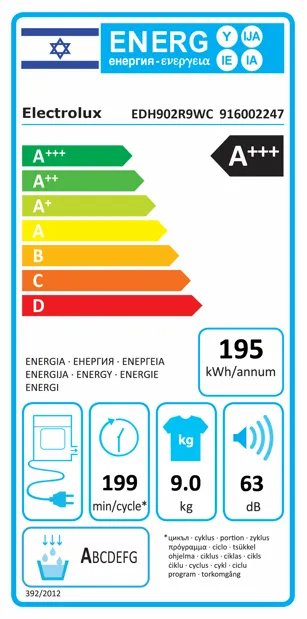 ����� ����� (����� ���) 9 �"� ���������� Electrolux EDH902R9WC Heat Pump