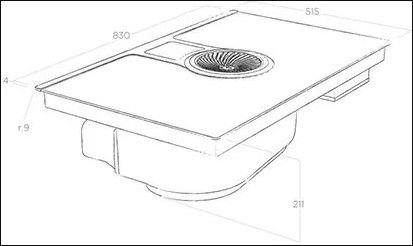 ������ ��������� ������� ���� ���� (����� �����) NIKOLA HP BLF83 ����� ELICA