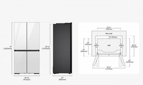 ���� ������ 4 ����� 648 ���� (�� 0) ������ ���� Samsung BeSpoke RM70F63REW *�������� ���*