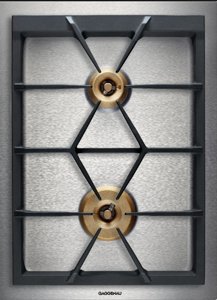 כיריים דומינו גז 38 ס"מ נירוסטה 2 מבערים גגנאו Gaggenau VG425115F כיריים דומינו גז 38 ס"מ נירוסטה 2 מבערים גגנאו Gaggenau VG425115F